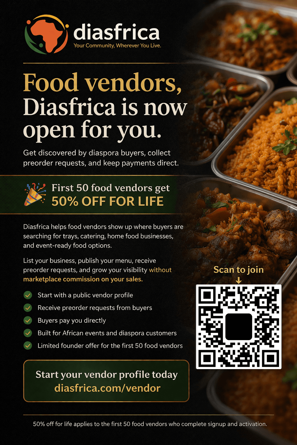 Diasfrica Food vendor